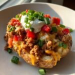 healthy Cheesy Taco Potatoes