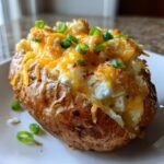healthy Cottage Cheese Loaded Baked Potatoes