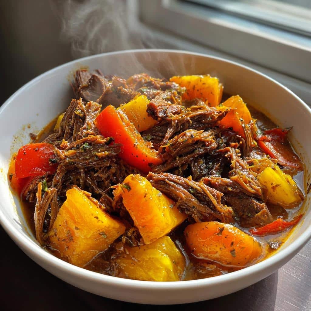 healthy Crockpot Caribbean Pot Roast