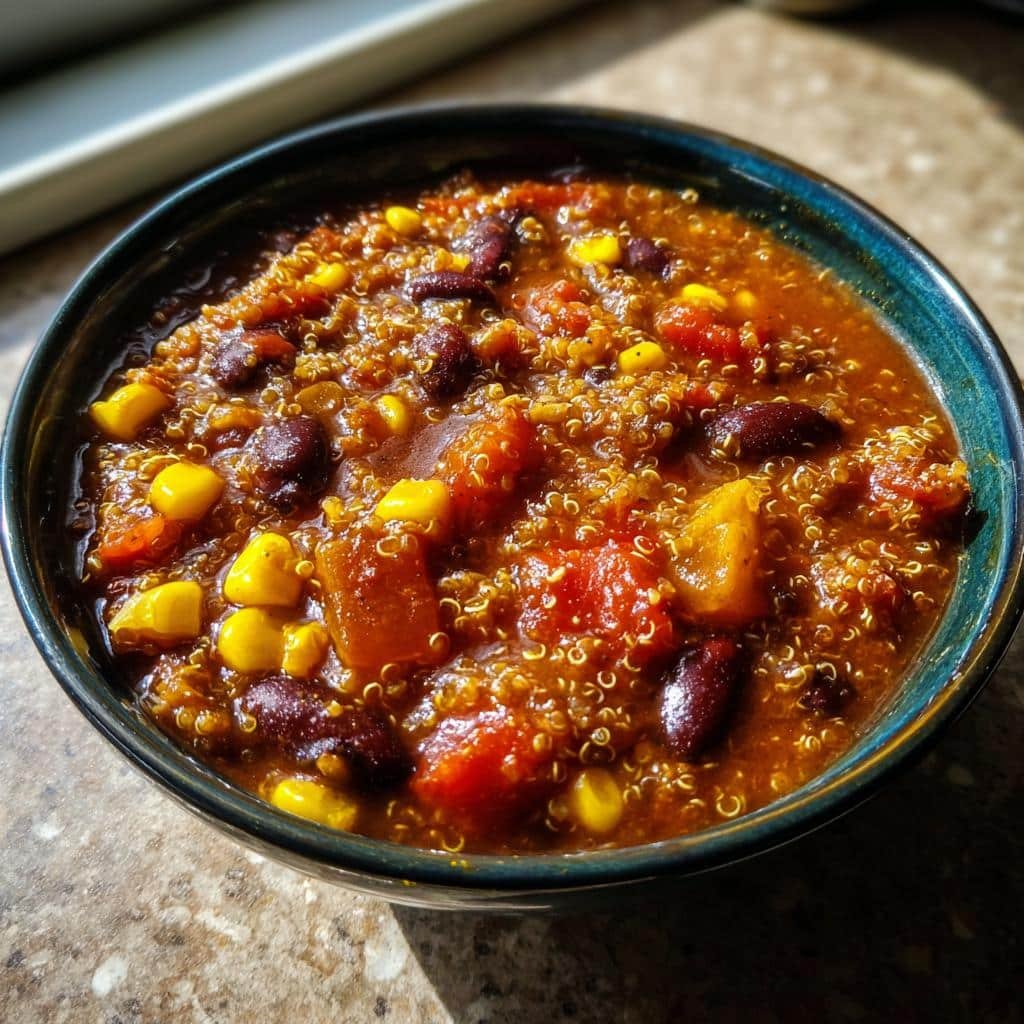 healthy Crockpot Quinoa Chili