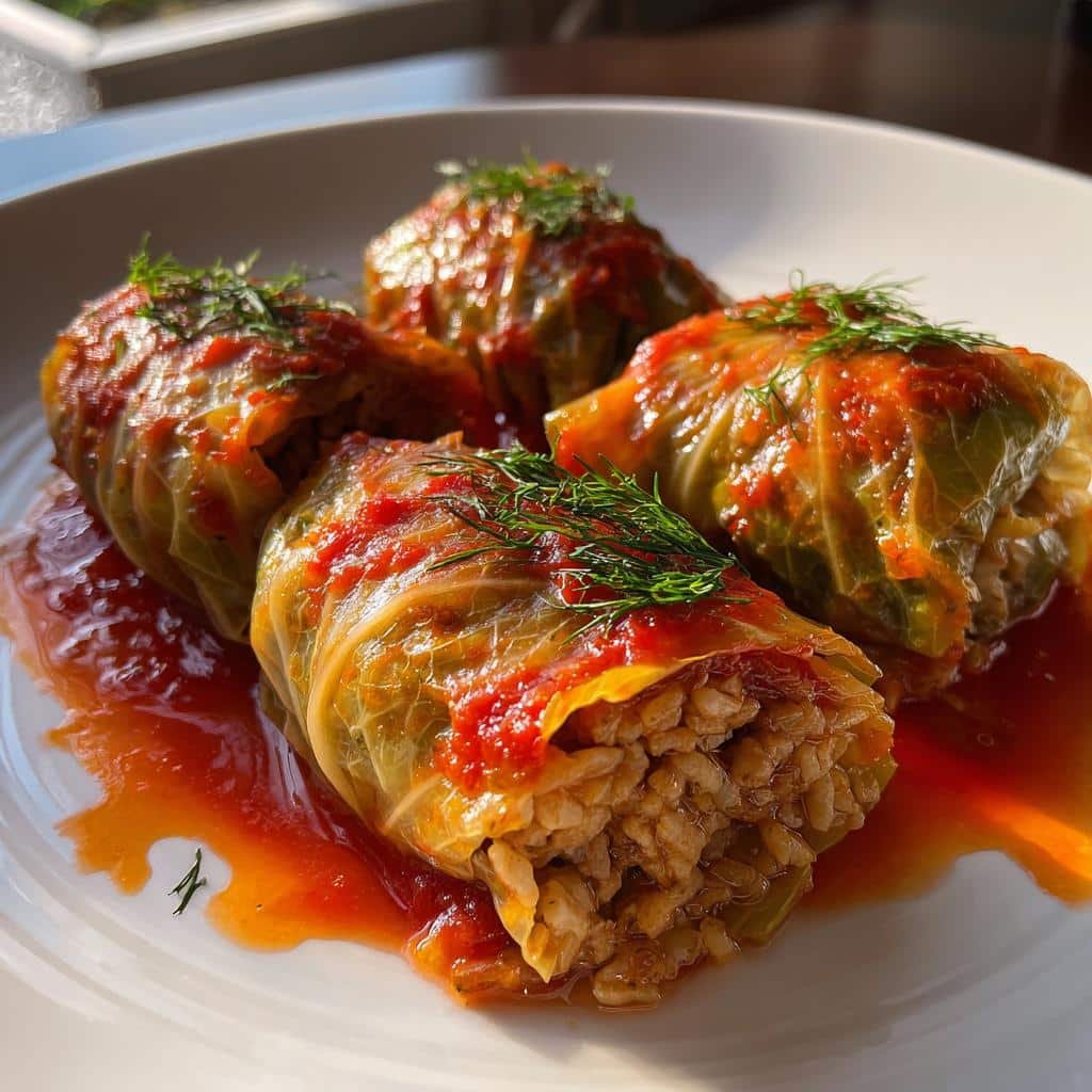 healthy Crockpot Stuffed Cabbage Rolls