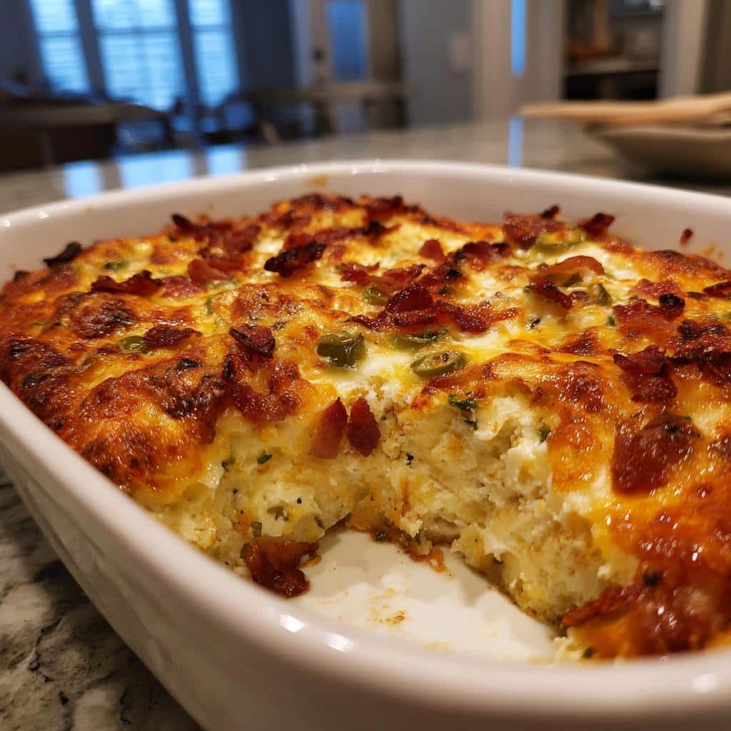 healthy Keto Jalapeño Popper Casserole - detail 1