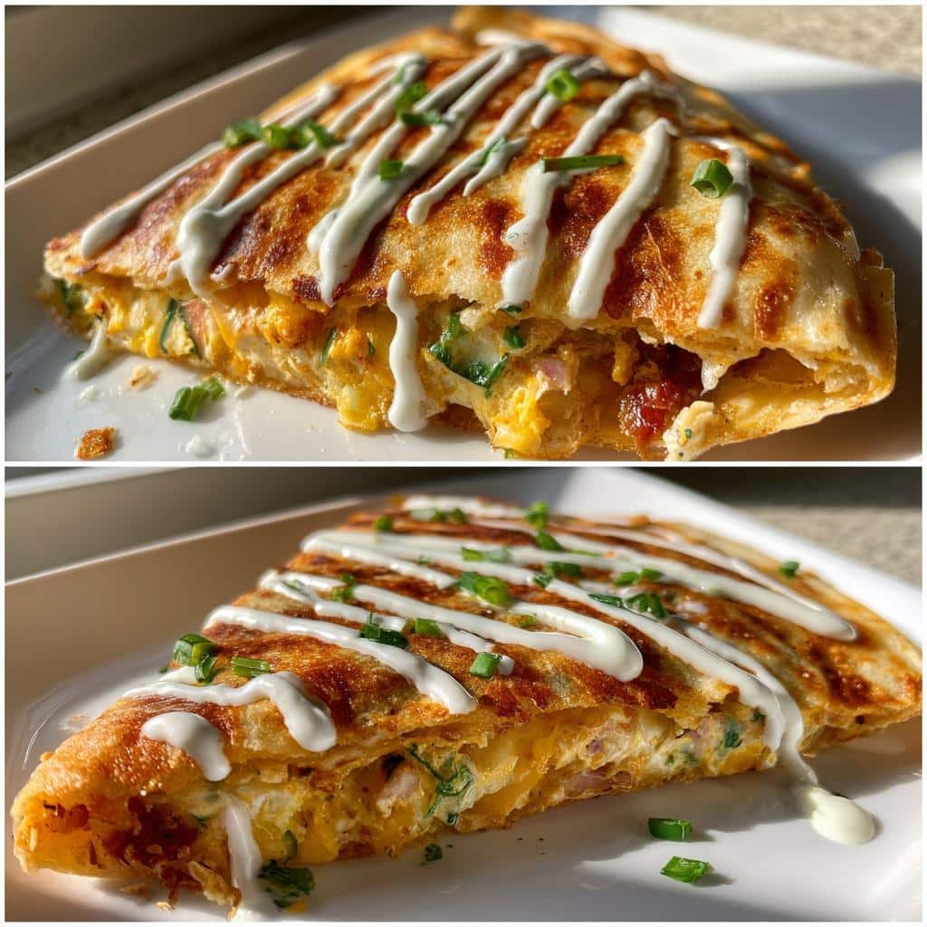 Healthy Loaded Cowboy Butter Jalapeño Crunchwrap Melts 4 healthy Loaded Cowboy Butter Jalapeño Popper Crunchwrap Melts with Crispy Cheese & Spicy Ranch Drizzle - detail 1