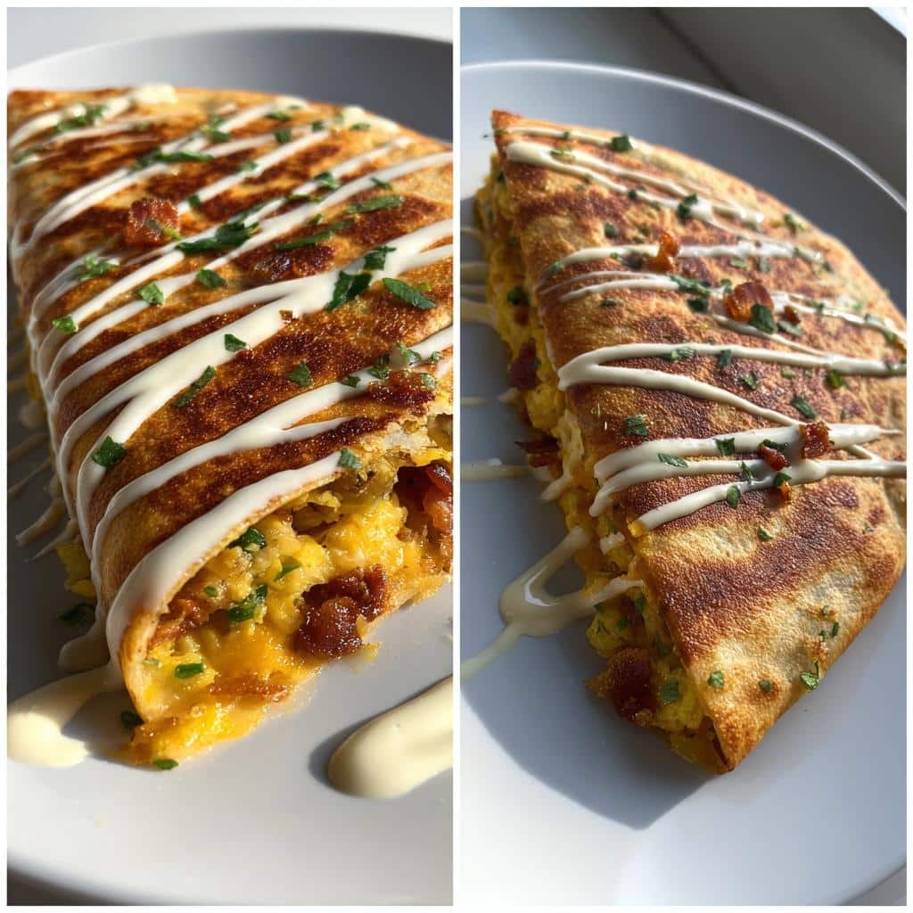 healthy Loaded Cowboy Butter Jalapeño Popper Crunchwrap Melts with Crispy Cheese & Spicy Ranch Drizzle