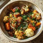 healthy Sweet Potato & Cauliflower Lentil Bowl