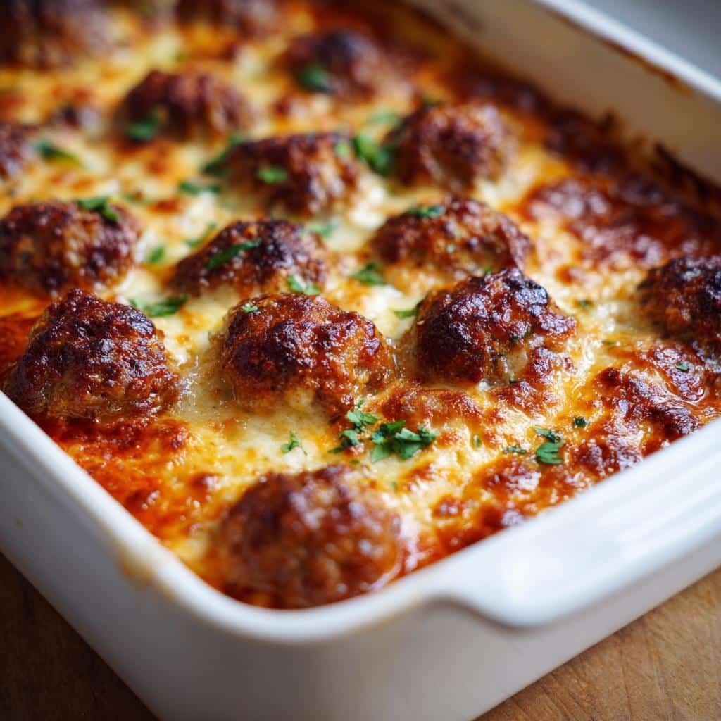 5 Ingredients Meatball Casserole