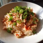 5 minute Spicy Canned Salmon Rice Bowl