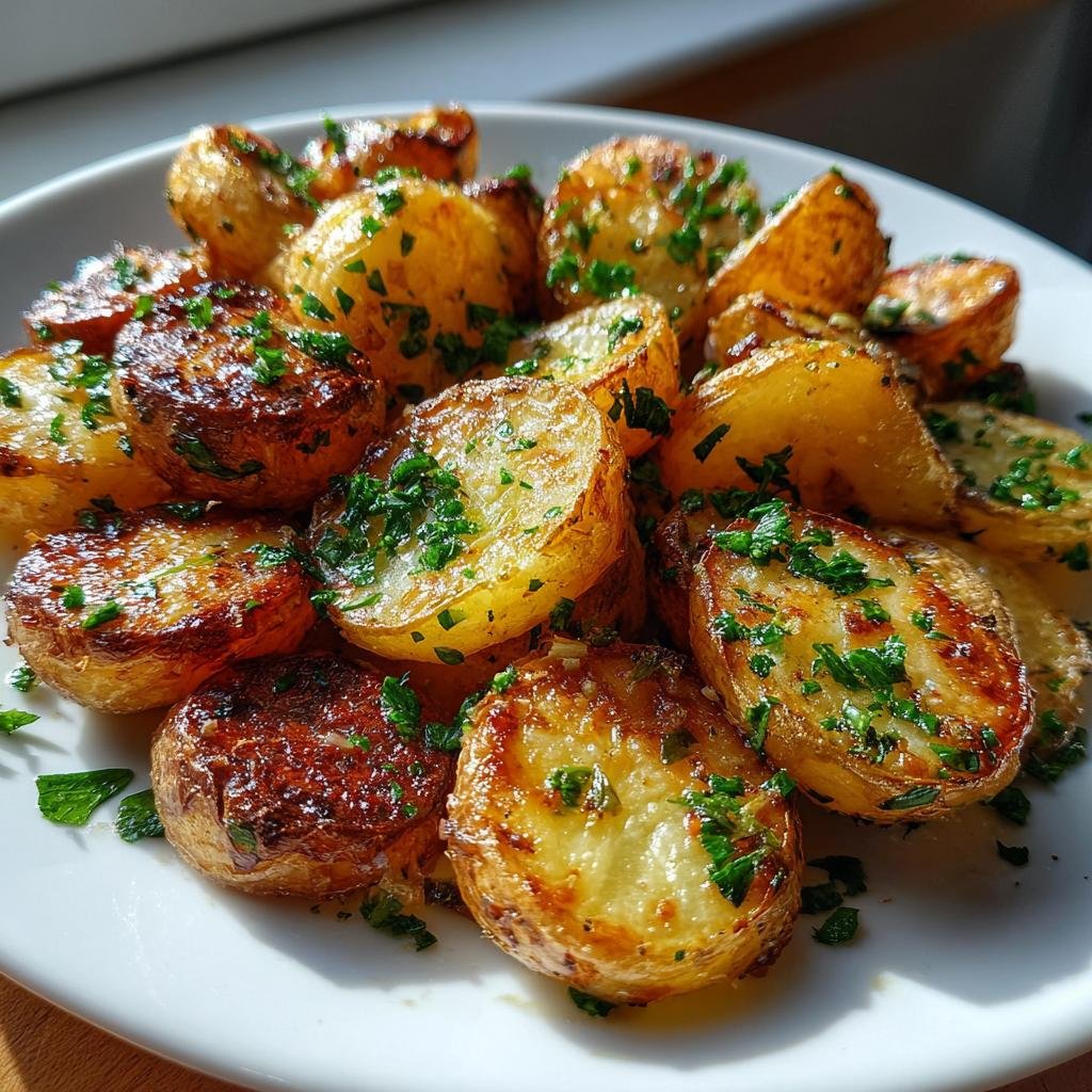 5Healthy -Ingredient Crispy Garlic Butter Potatoes