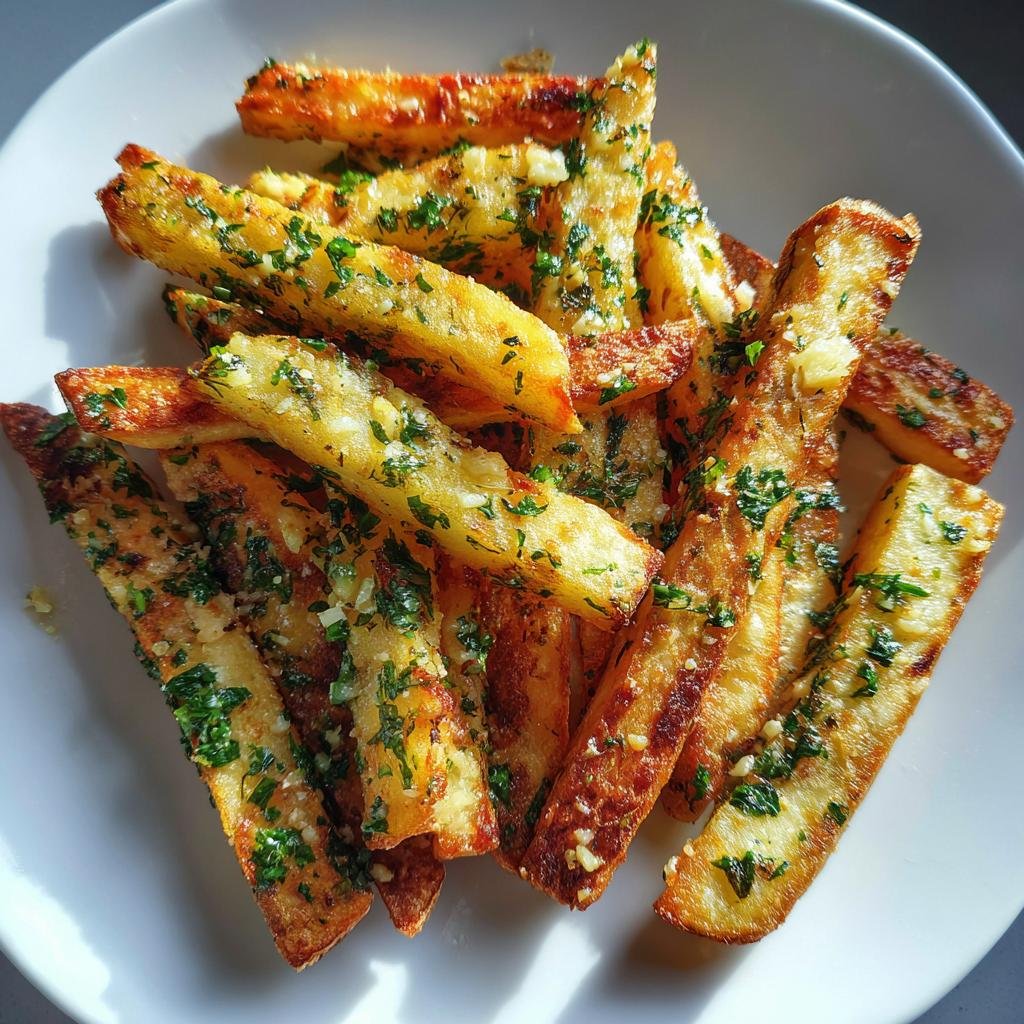 Air Fryer Garlic Parsley Fries