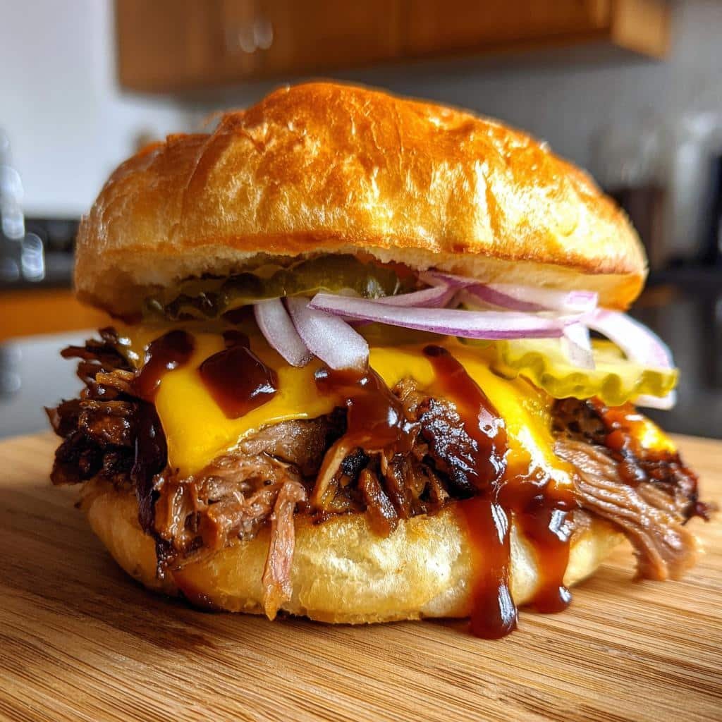 20-Minute BBQ Brisket Melts 4 BBQ Brisket Melts - detail 1