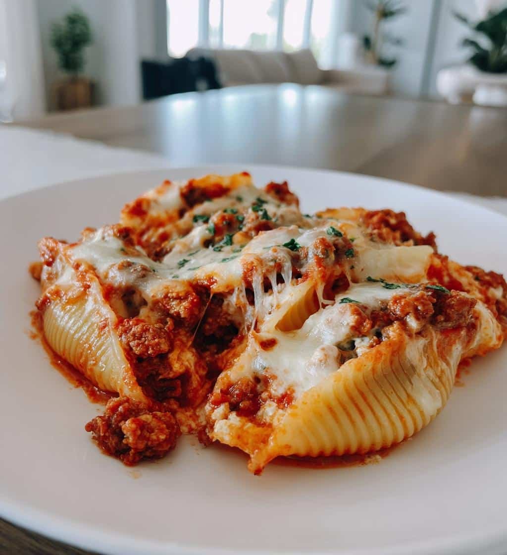 Beef-Stuffed Shells with Creamy Ricotta Filling - detail 1