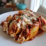 Beef-Stuffed Shells with Creamy Ricotta Filling
