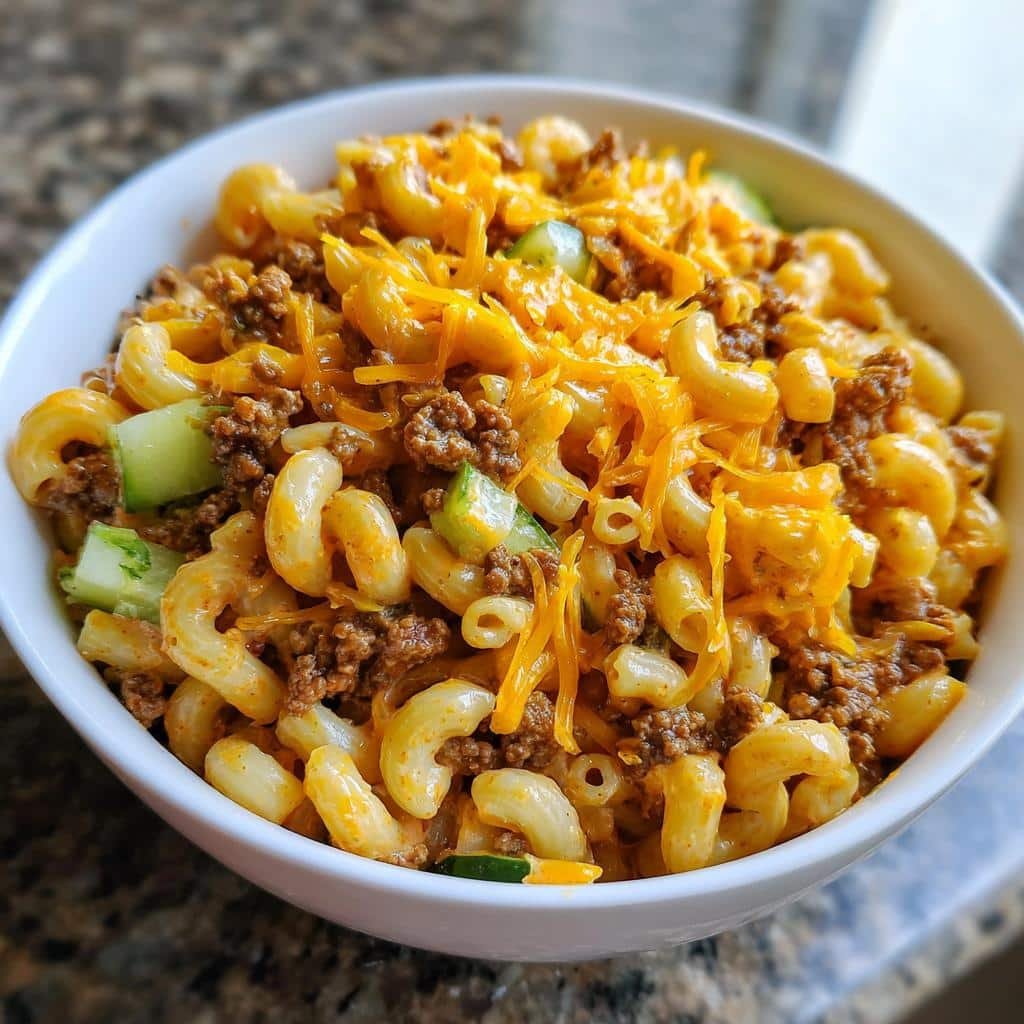 Big Mac Pasta Salad - detail 1