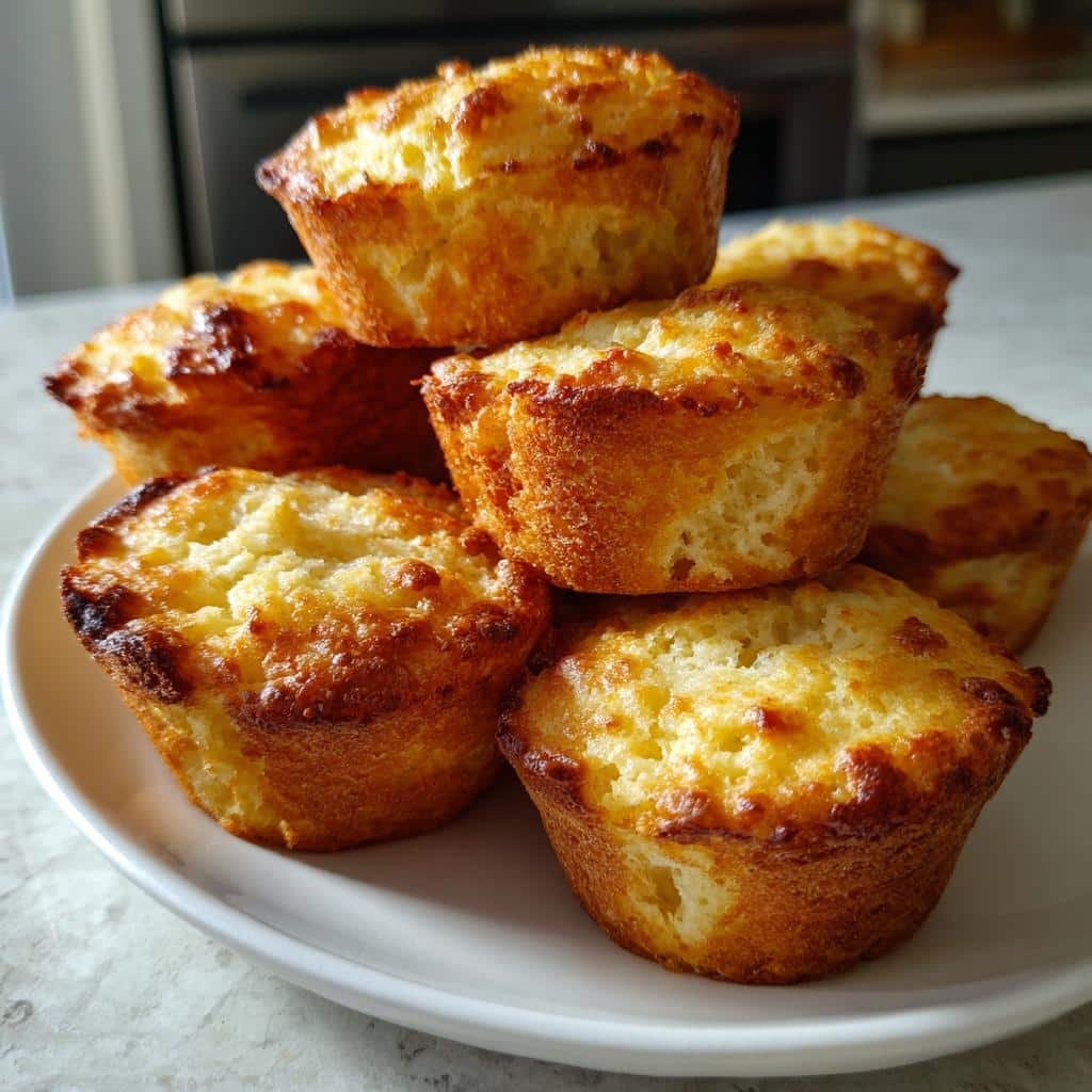 Breakfast Muffins on the griddle - detail 1
