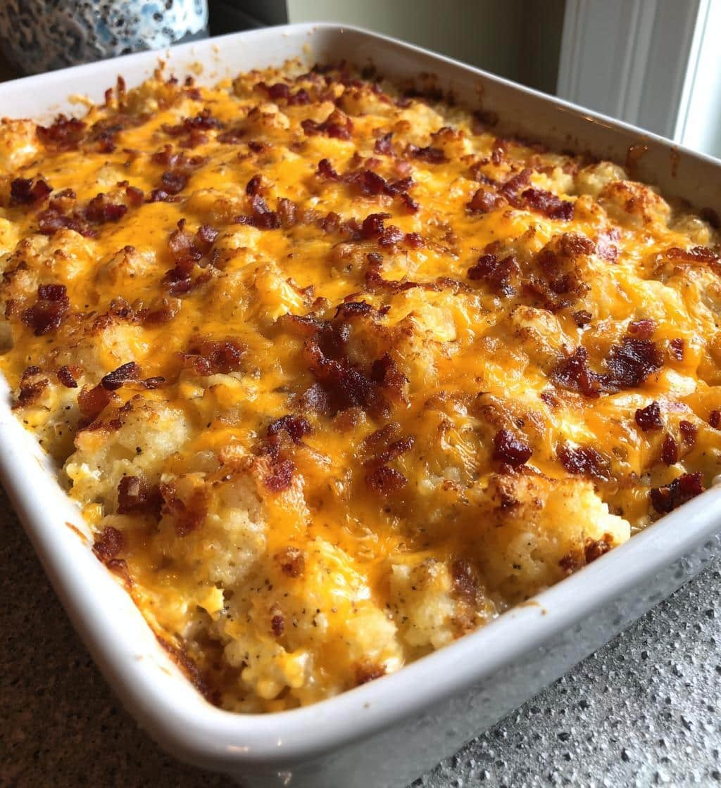 CHICKEN BACON RANCH TATER TOT CASSEROLE - detail 1