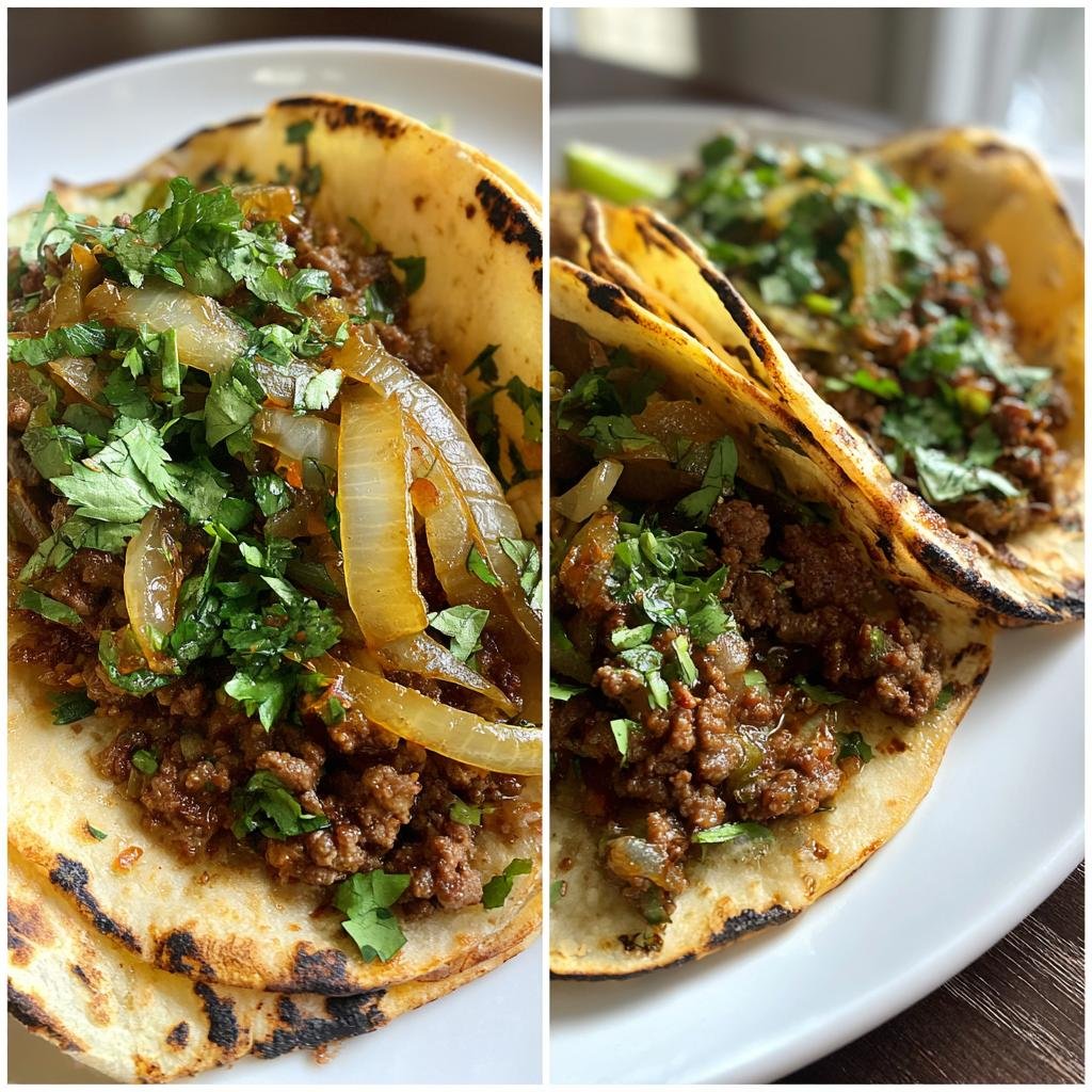 Caramelized Onion Beef Tacos - detail 1