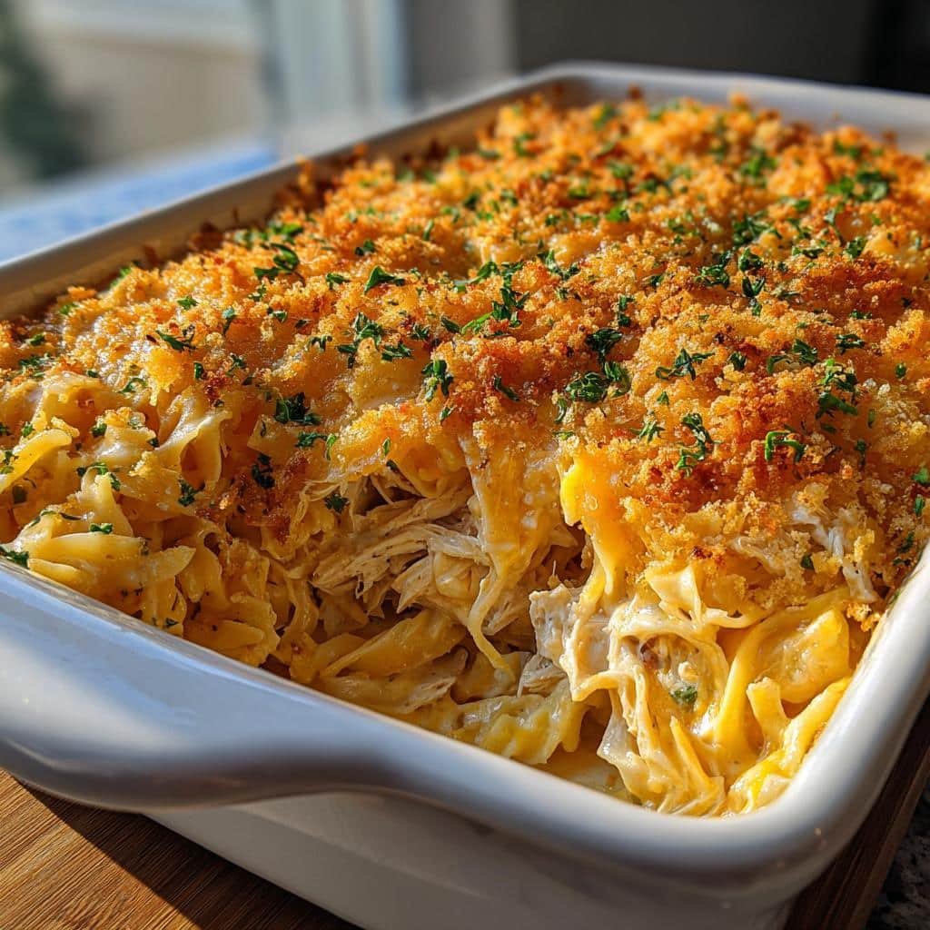 Cheesy Chicken Noodle Casserole - detail 1