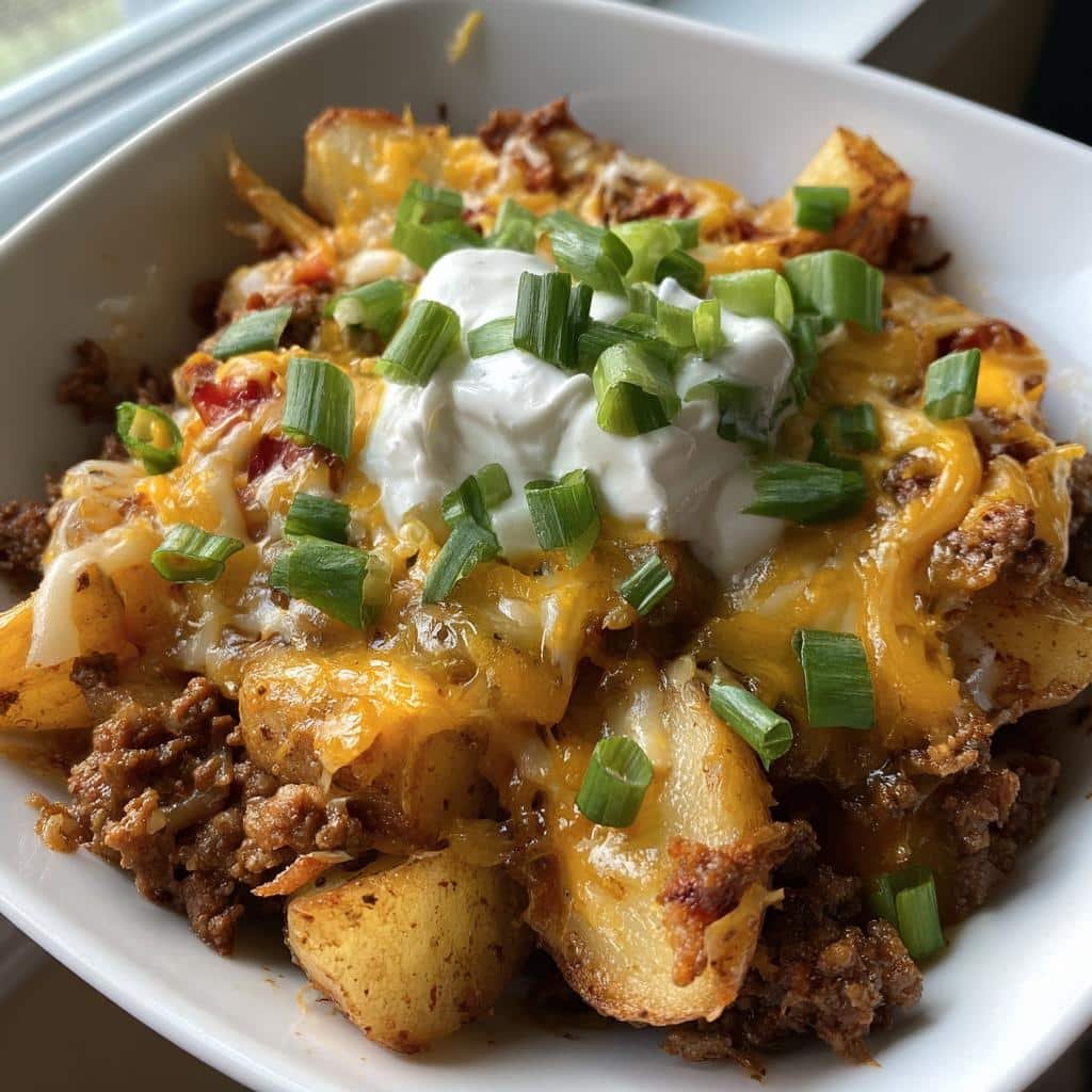 Cheesy Taco Potatoes