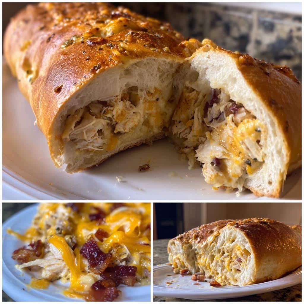 Easy 30-Minute Chicken Bacon Ranch Stuffed Bread Magic 4 Chicken Bacon Ranch Stuffed Bread - detail 1