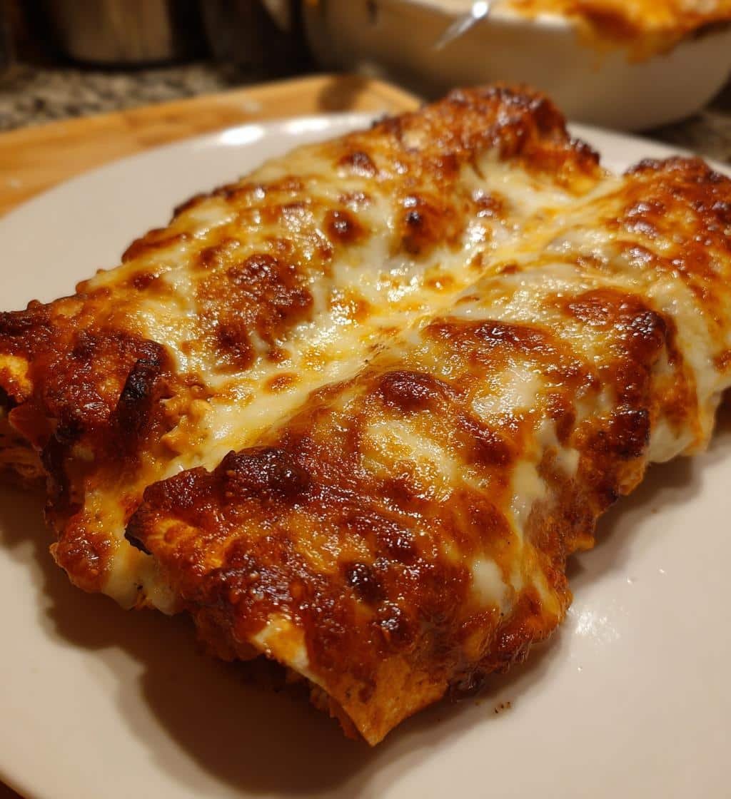 Chicken Enchiladas with Sour Cream White Sauce