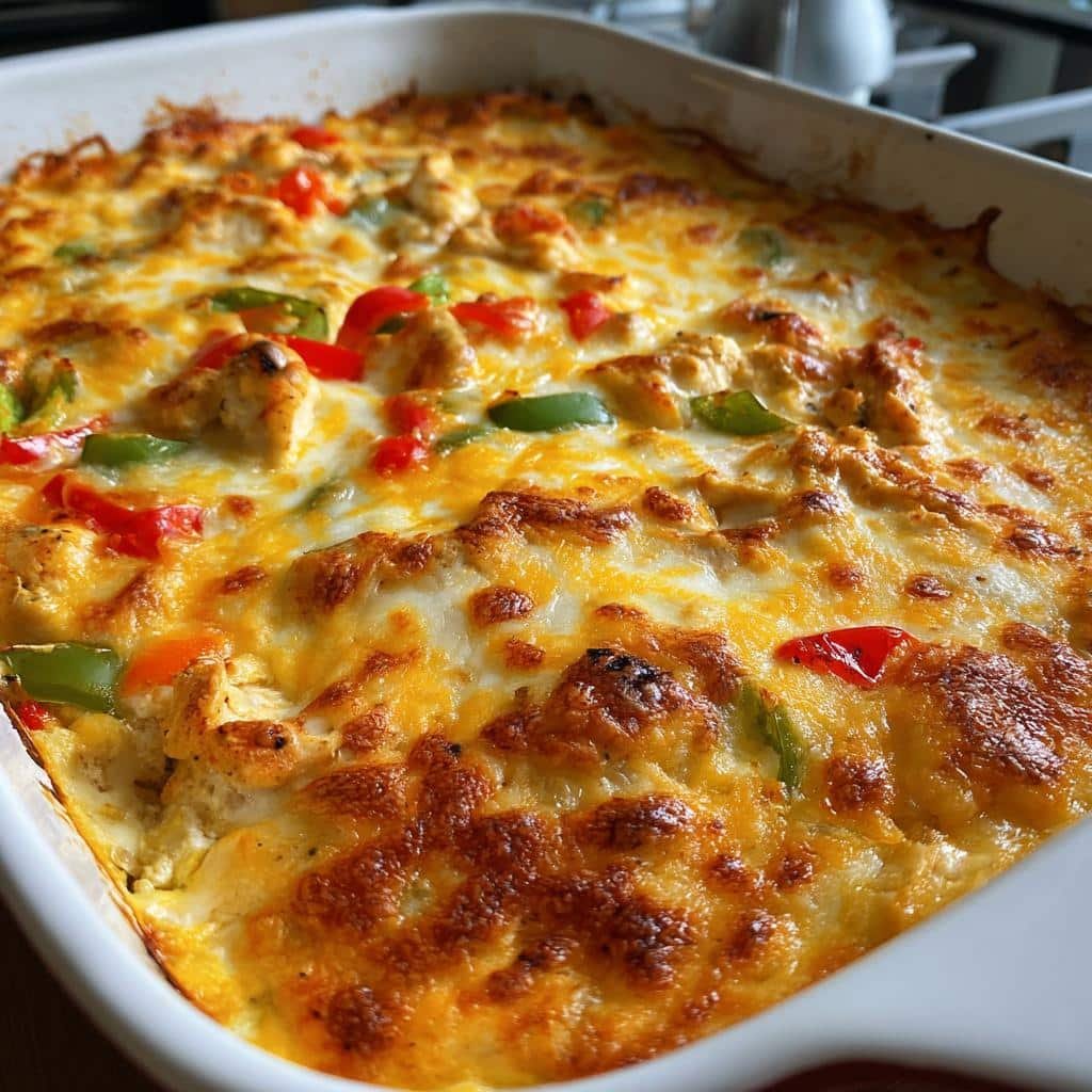 Chicken Fajita Casserole Recipe