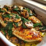 Chicken, Spinach, and Mushroom Low-Carb Oven Dish