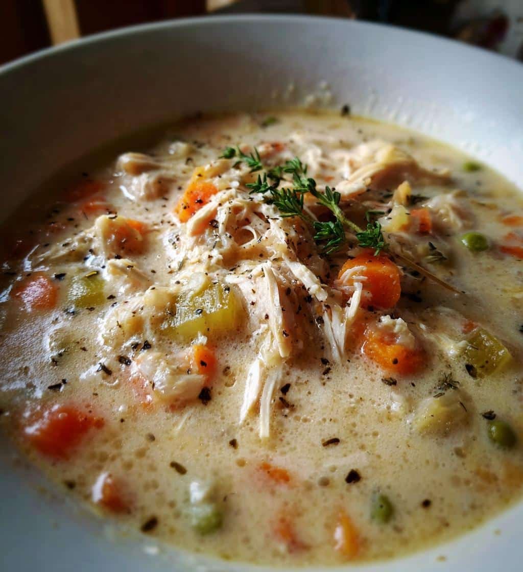 35-Minute Creamy Chicken Pot Pie Soup Will Wow You 4 Chicken pot pie soup - detail 1