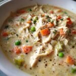 Chicken pot pie soup