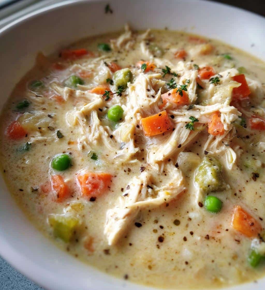Chicken pot pie soup
