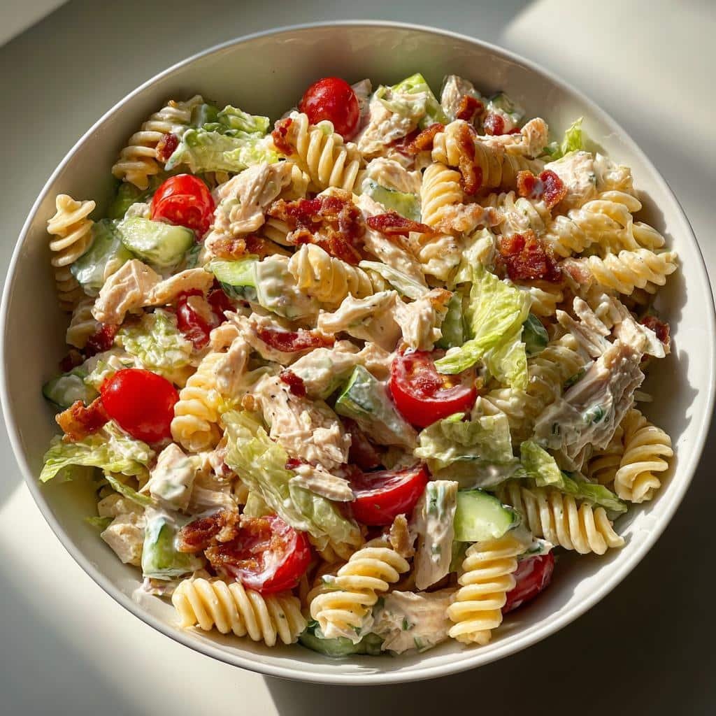 Irresistible Club Sandwich Pasta Salad in 30 Minutes Flat 4 Club Sandwich Pasta Salad - detail 1
