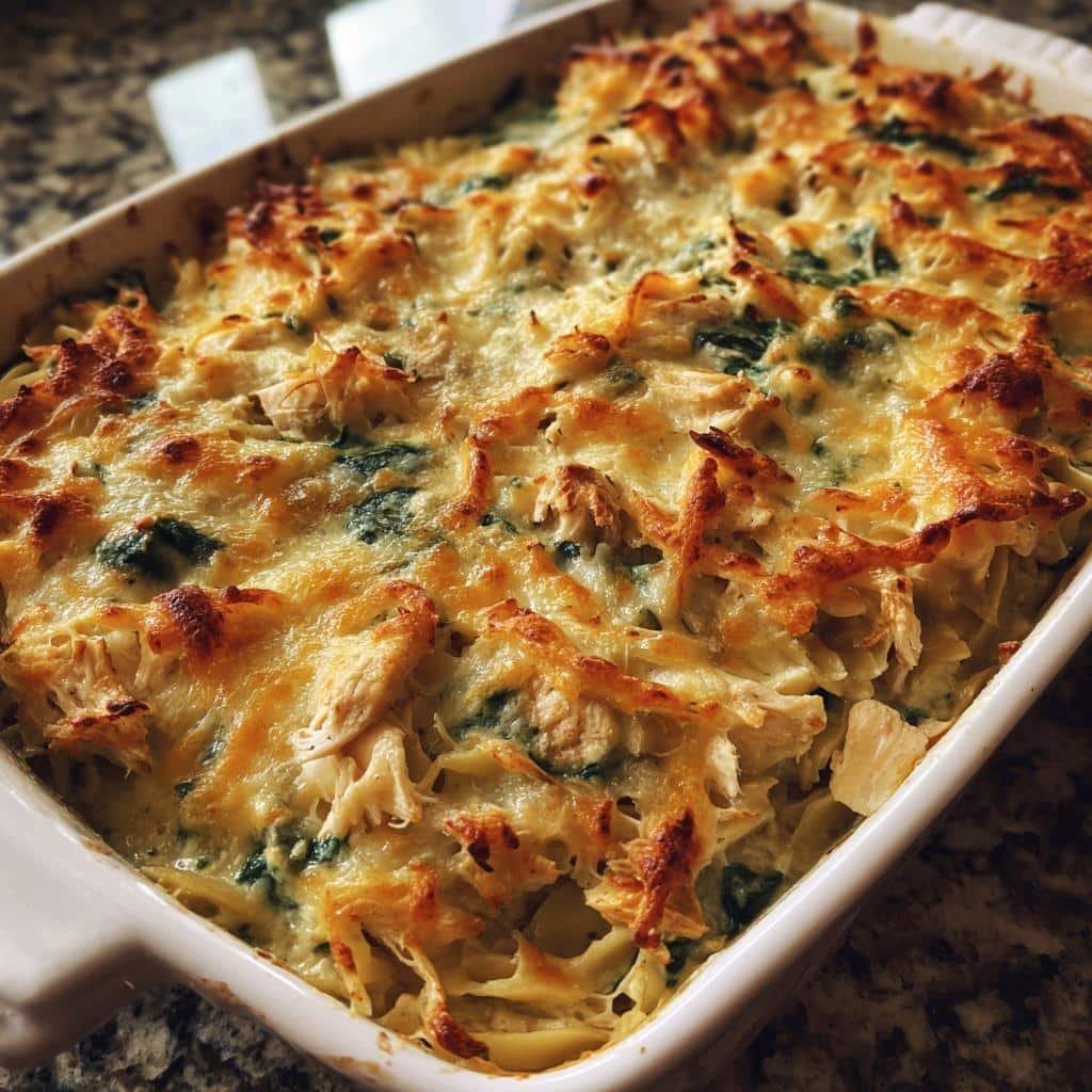 Creamy Chicken and Spinach Casserole