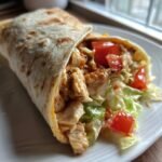 Creamy Garlic Chicken Wrap