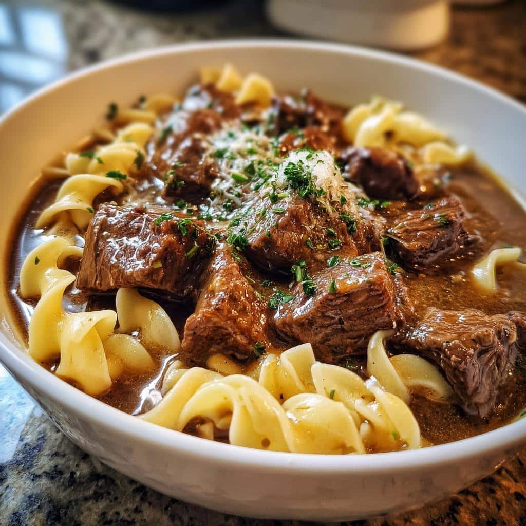 Crockpot Beef & Noodles