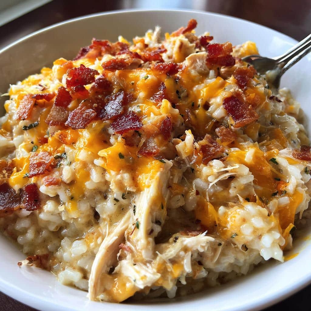 Crockpot Crack Chicken and Rice