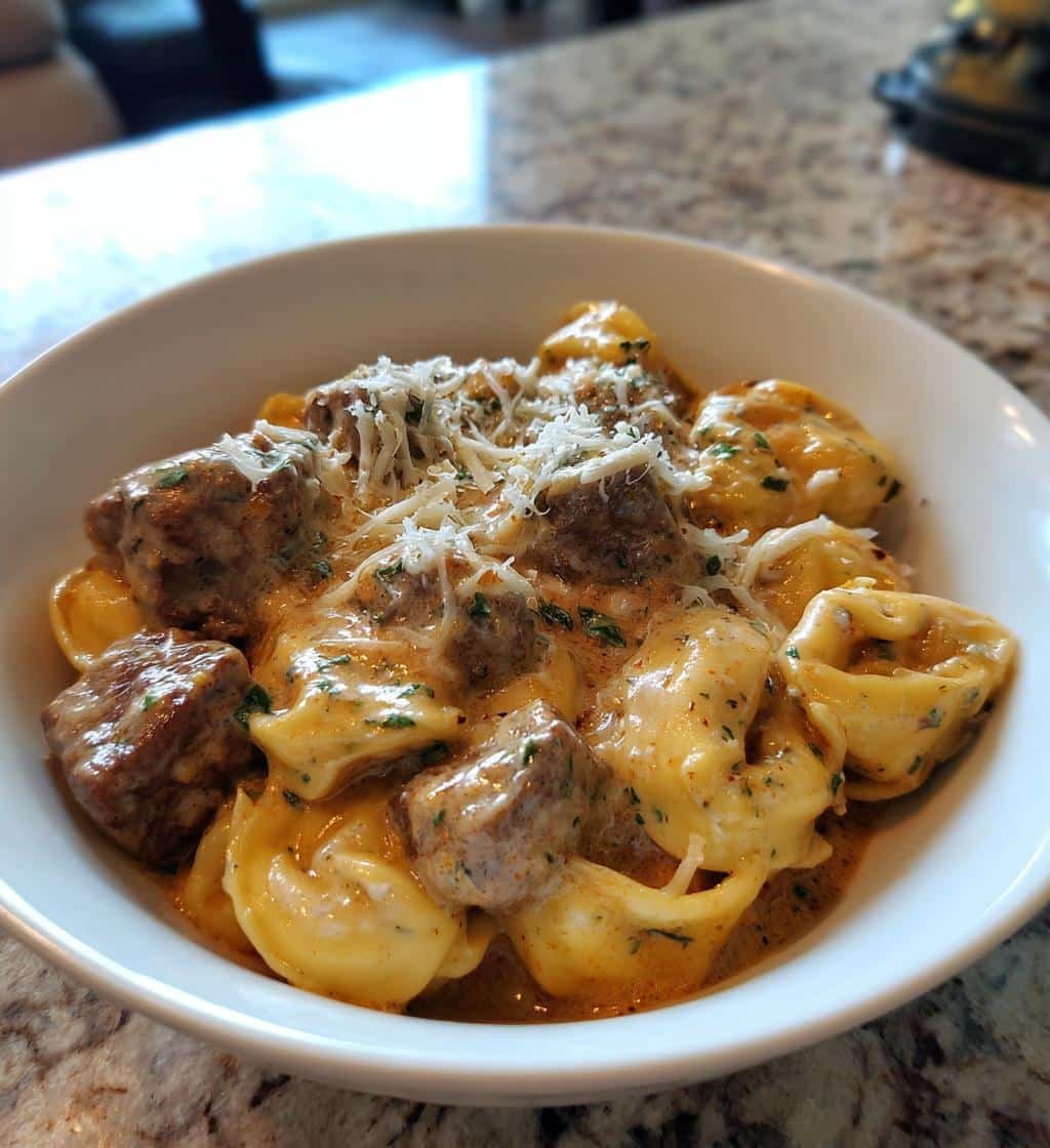 Crockpot Creamy Ranch Beef Tortellini - detail 1