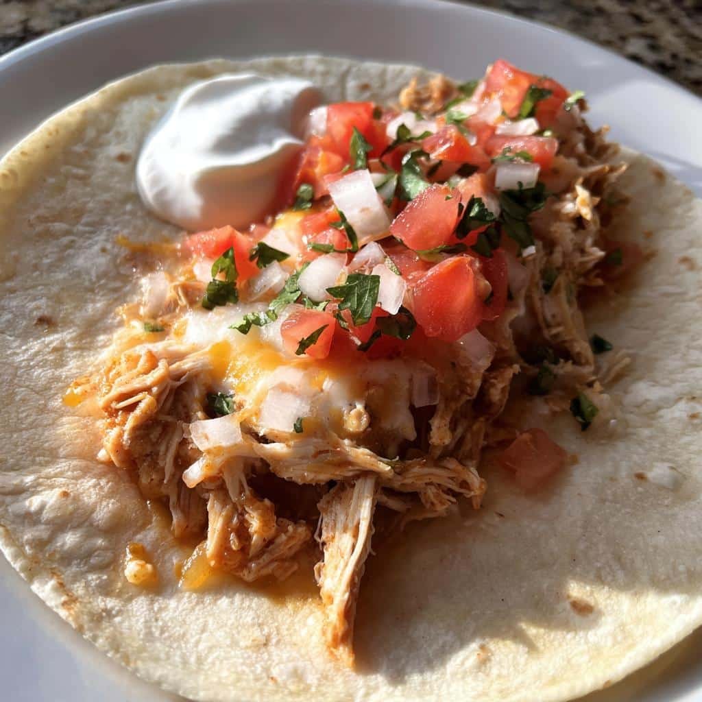 Crockpot QUESO CHICKEN TACOS - detail 1