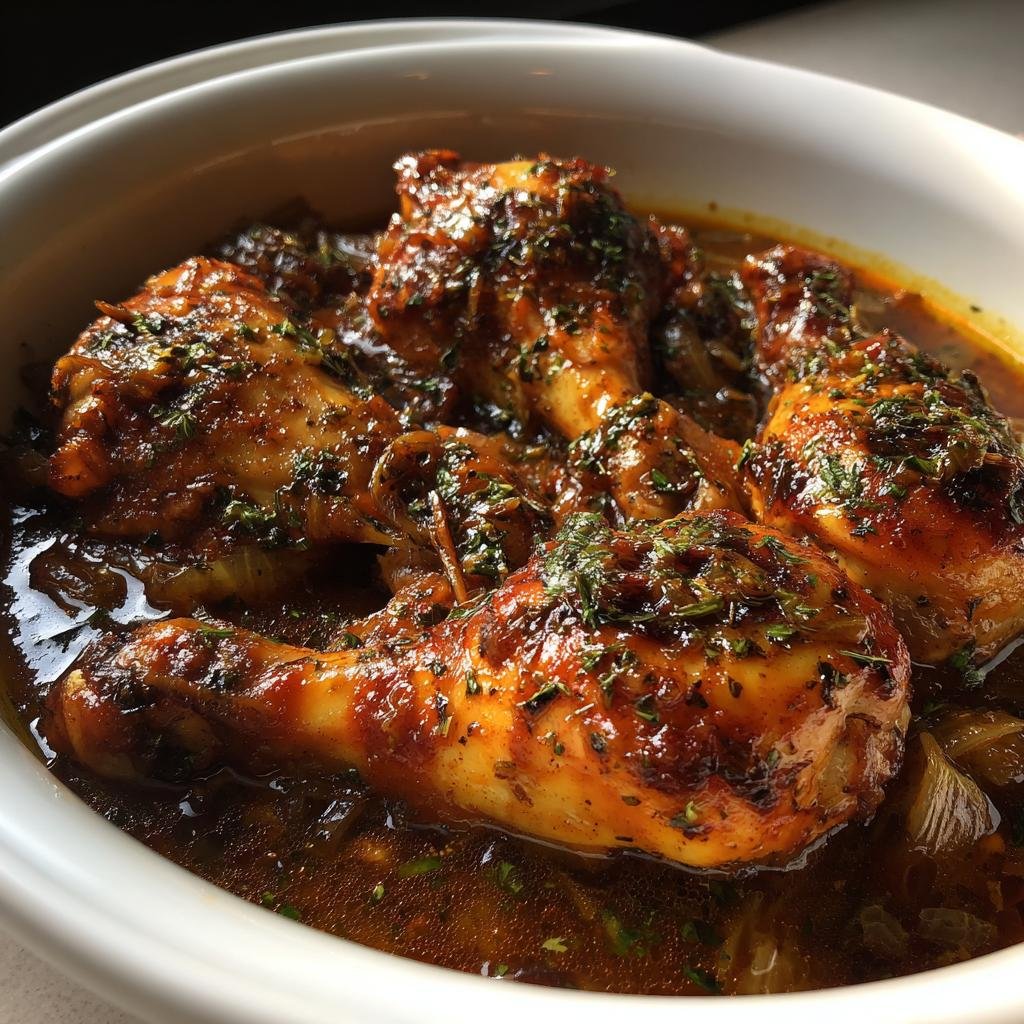 Crockpot Smothered Chicken Legs - detail 1