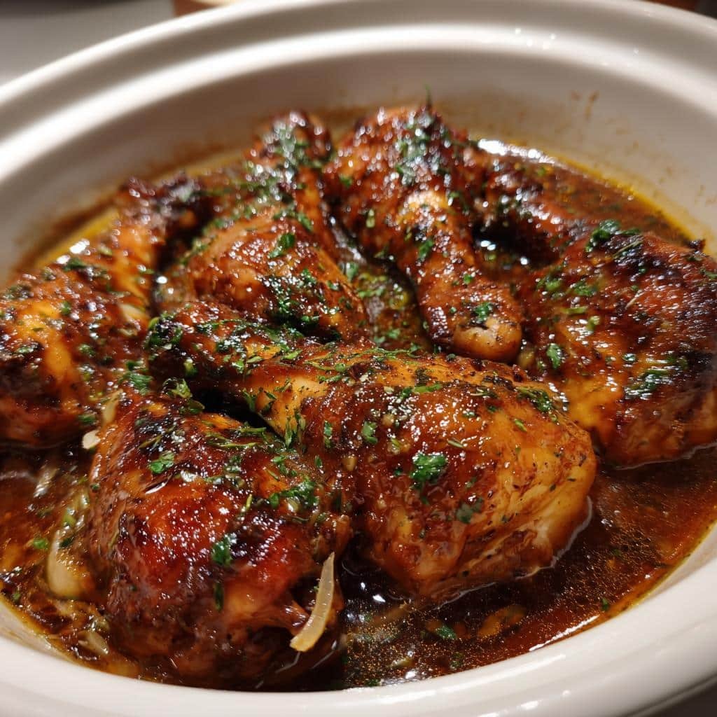 Crockpot Smothered Chicken Legs