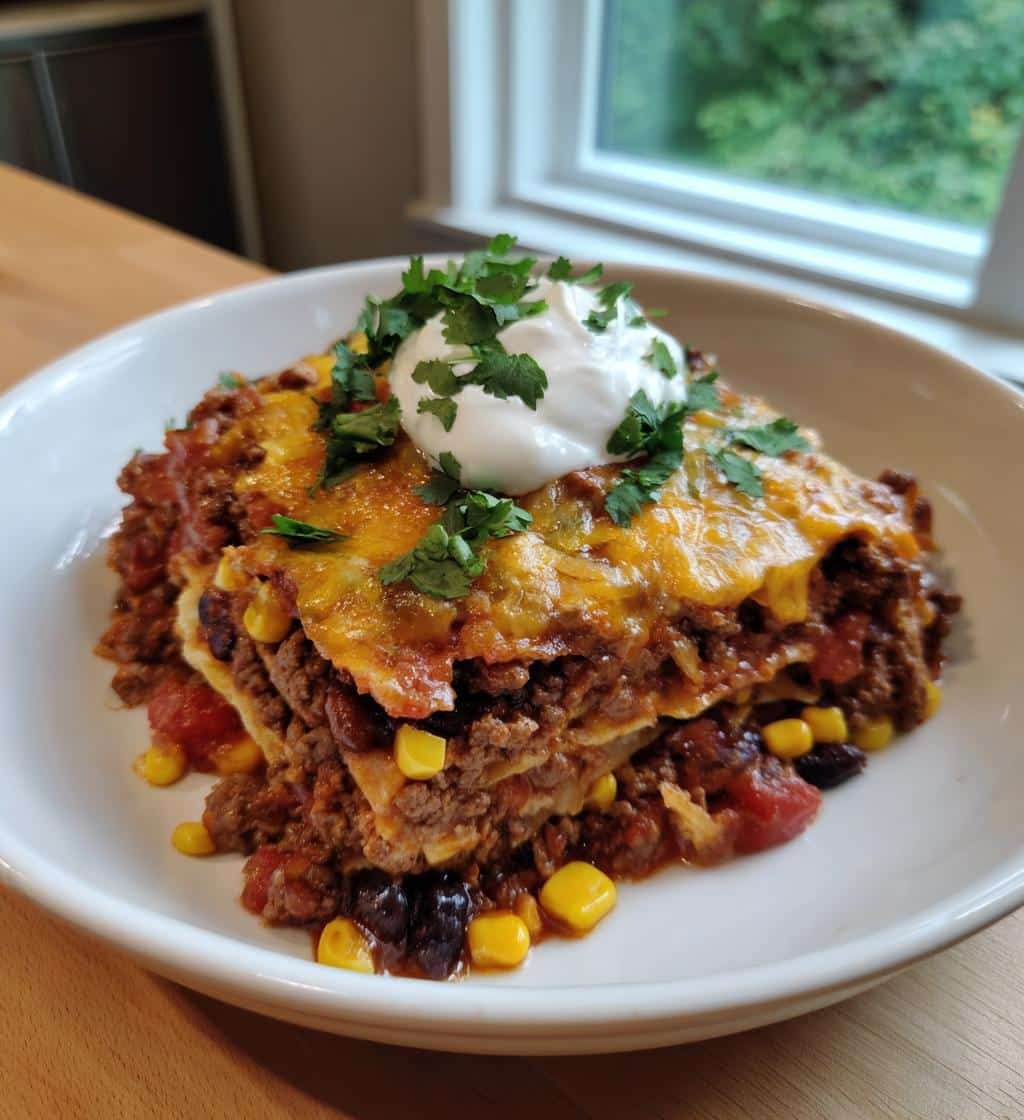 Crockpot Taco Casserole