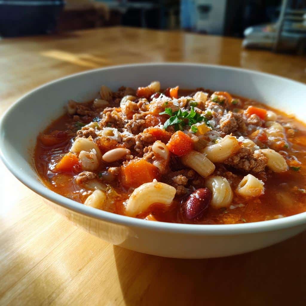Delicious Crockpot Pasta Fagioli - detail 1