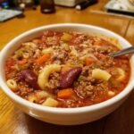 Delicious Crockpot Pasta Fagioli