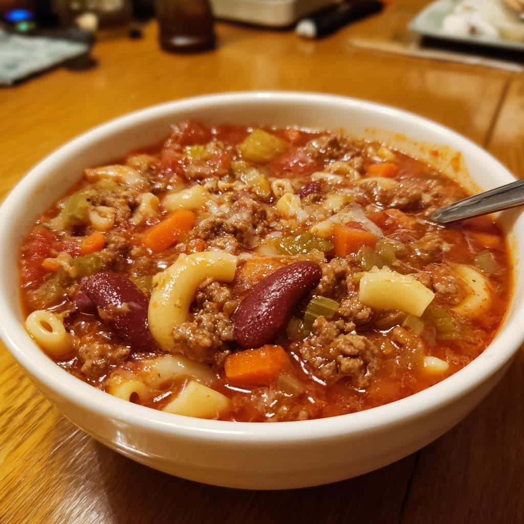 Delicious Crockpot Pasta Fagioli