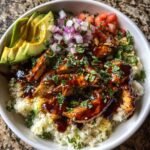 Delicious Healthy Whole 30 BBQ Chicken Bowl