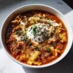 Deliciuos Crockpot Lasagna Soup