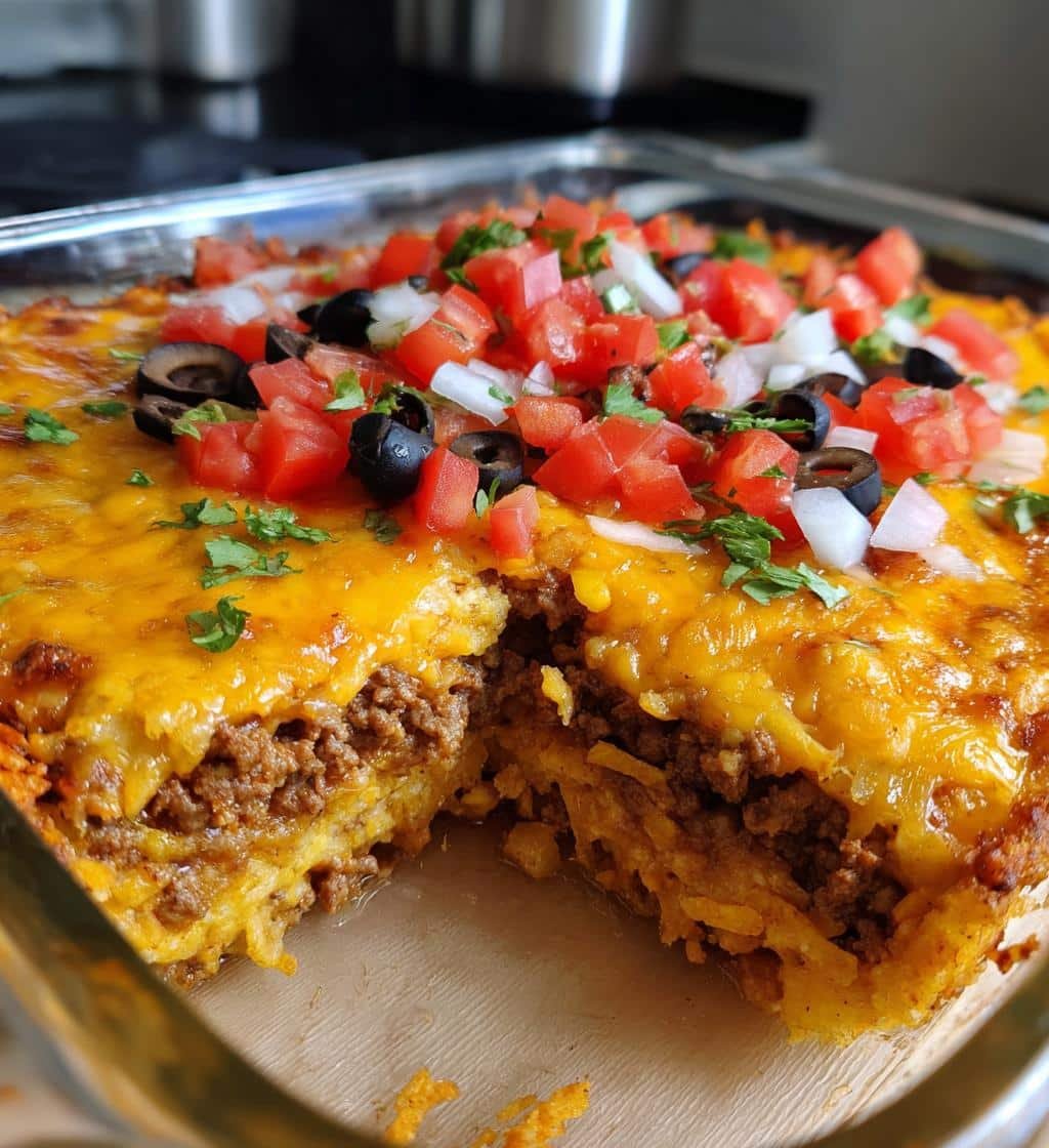Doritos Taco Hash brown Casserole