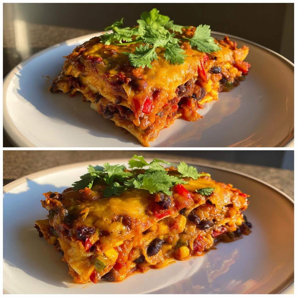 EHealthy nchilada Casserole with Black Beans - detail 1