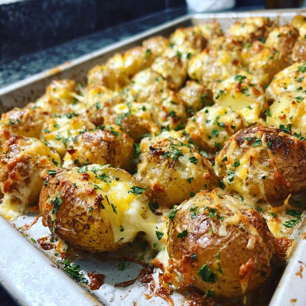 Easy Cheesy Ranch Oven Roasted Potatoes