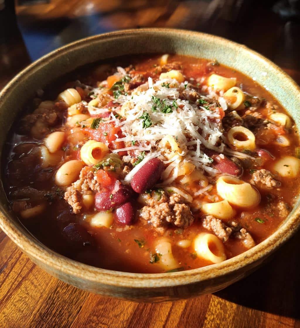 Easy Crockpot Pasta Fagioli