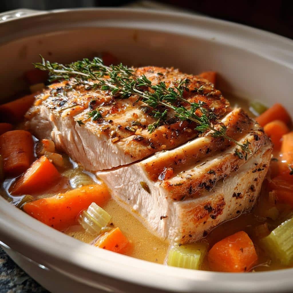 Easy Healthy Crockpot Turkey Dinner