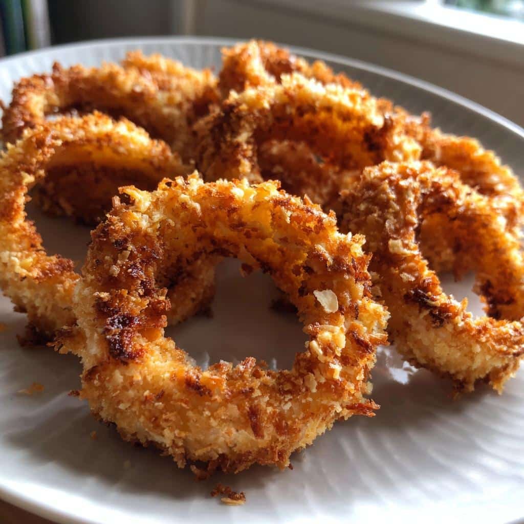 Easy Healthy Quick Onion Ring Appetizers (2-Ingredient Variation) - detail 1